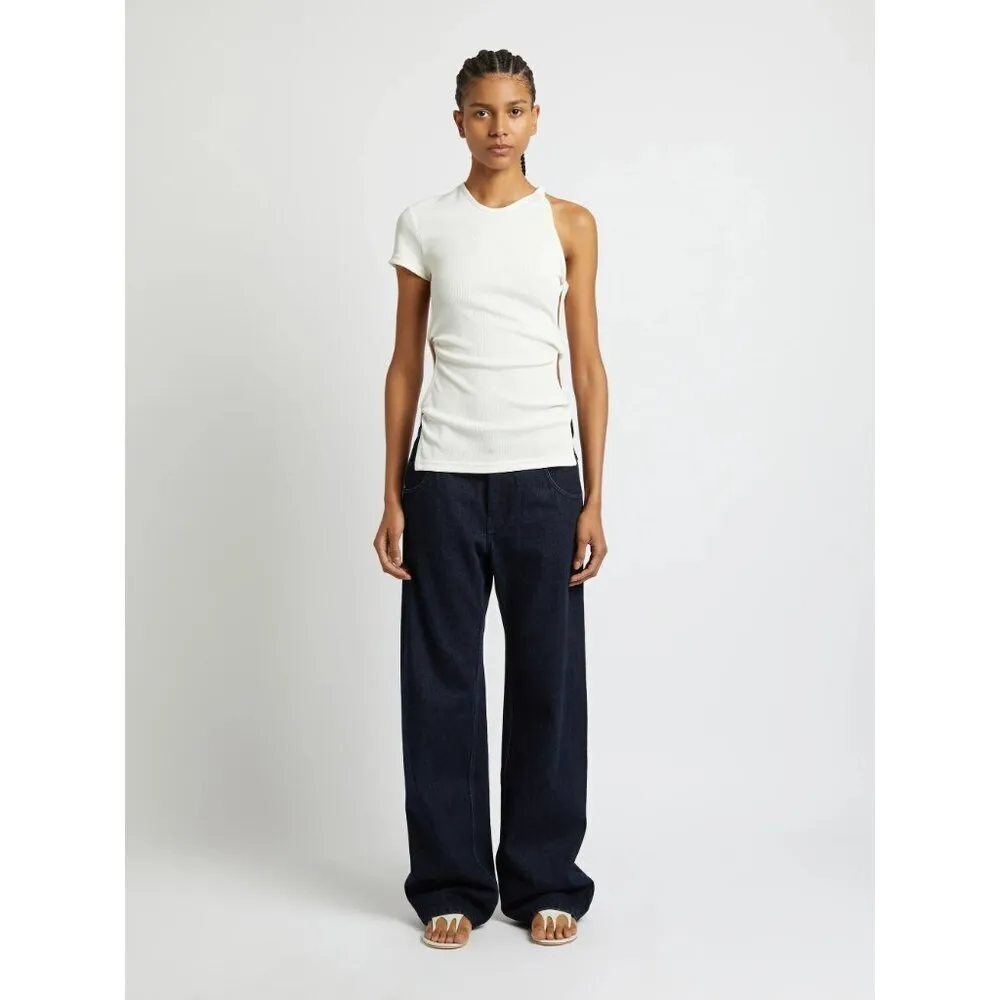 Christopher Esber Open Twist Side Tee in White 2 New Womens Top Blouse - Image 14