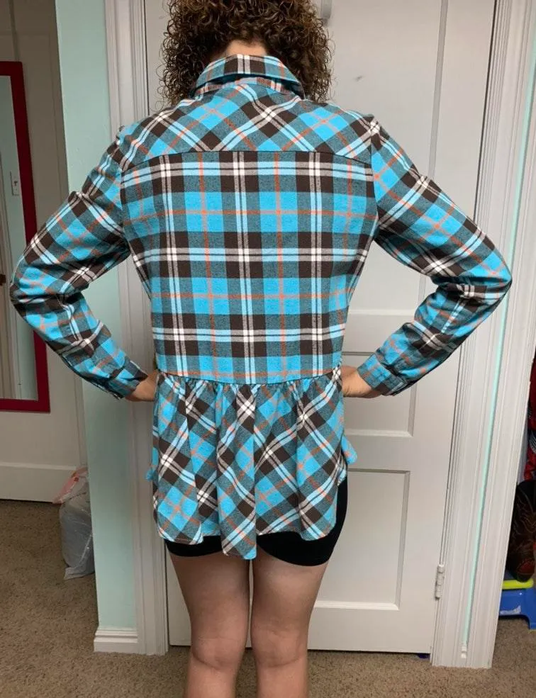 Sundance Peplum Plaid Flannel - Image 2