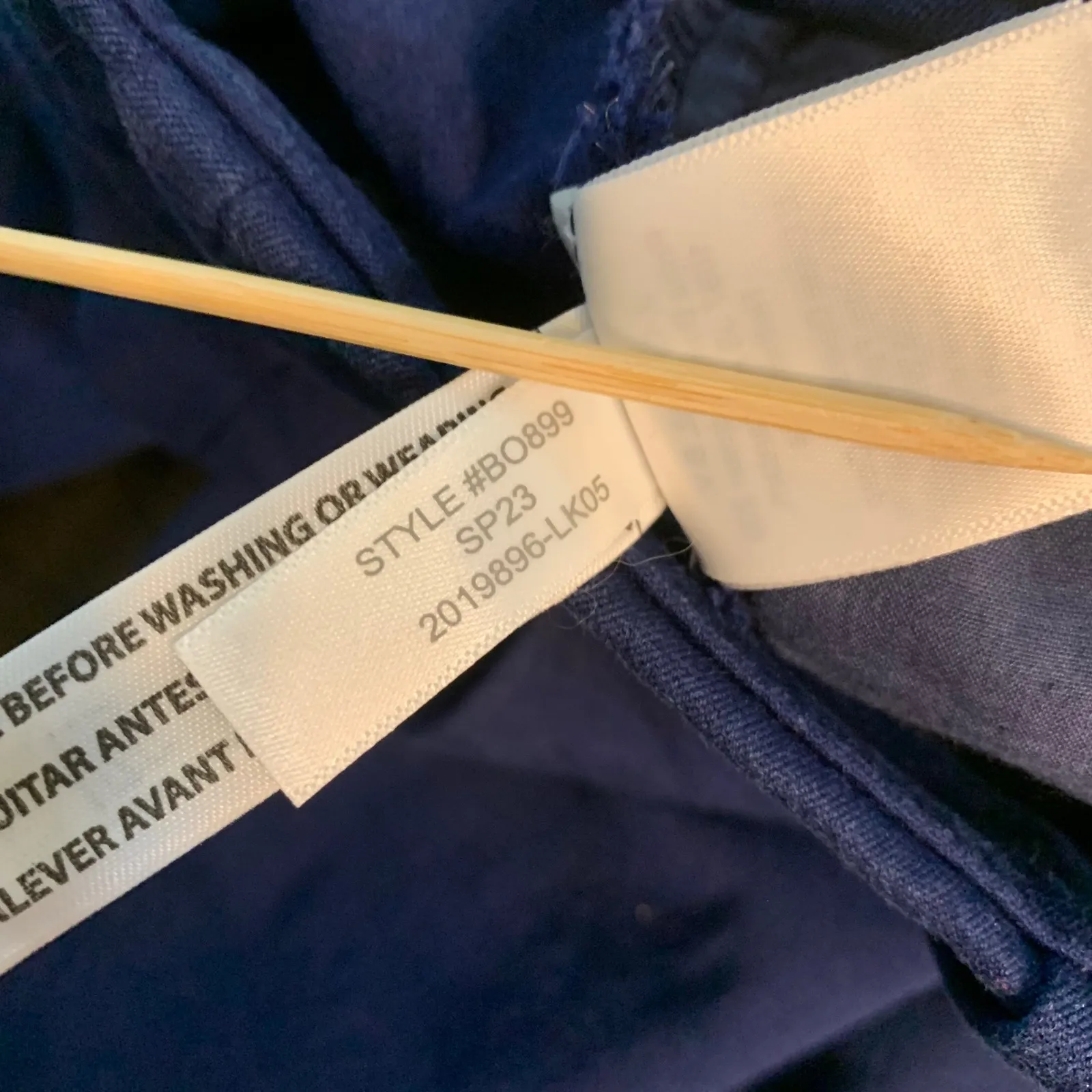 J Crew Kallie Pant Navy Blue Flat Front Straight Leg Ankle Career Size 8 - Image 7