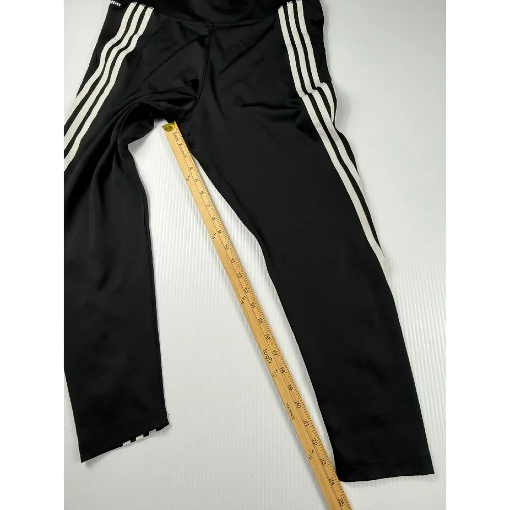 Adidas  AEROREADY‎ Training Workout Leggings 3-Stripe Black XL - Image 2