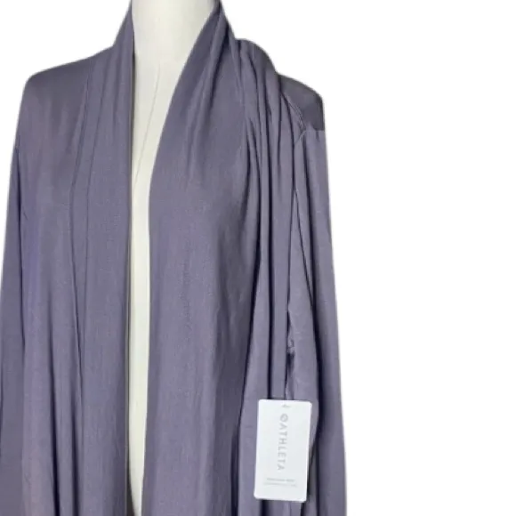ATHLETA WOMEN'S DUSK
VIOLET POCKETS NIRVANA
PRANAYAMA RESTORE WRAP
CARDIGAN XL - Image 8