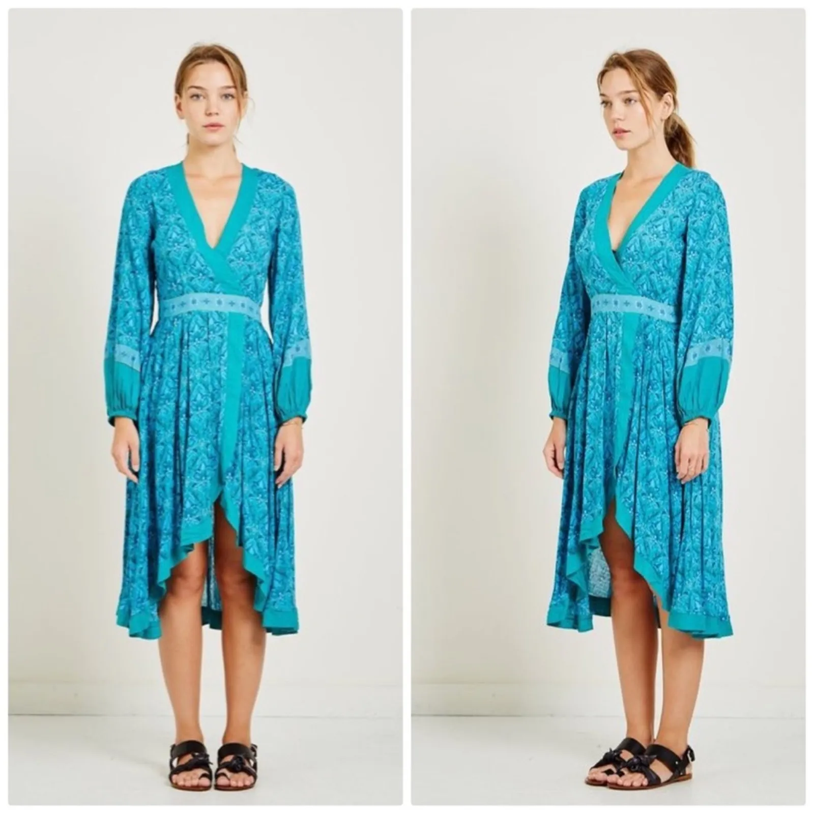 Spell & the Gypsy Women's Collective Jewel Soiree Dress in Emerald‎ Size XL Blue - Image 3