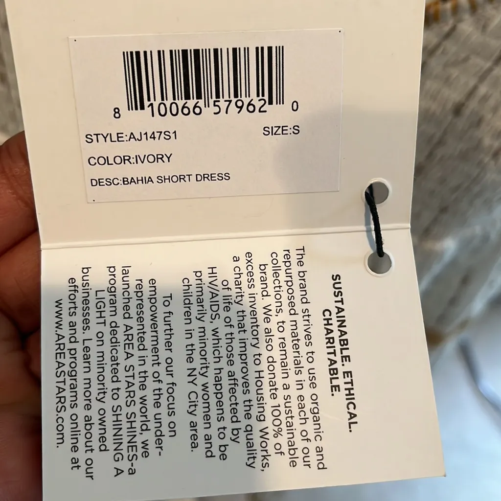 Area dress size Small NWT Brown - Image 4