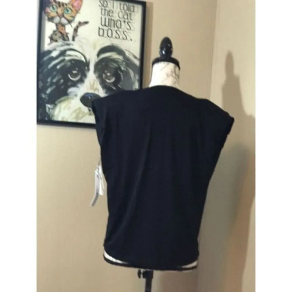 Treasure & Bond Black Padded Blouse NWT - Image 3