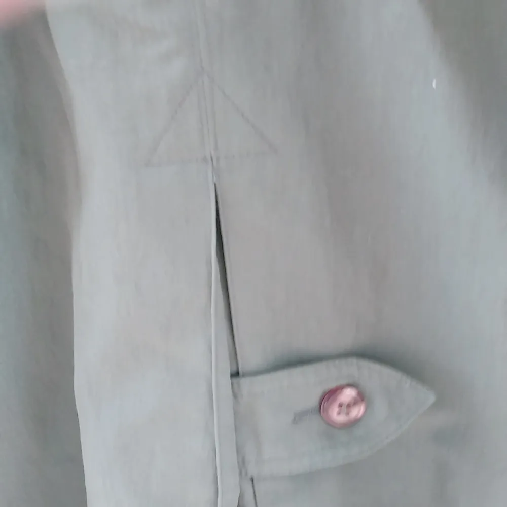 New York Harbor 12 Gray Trench Coat Green - Image 3