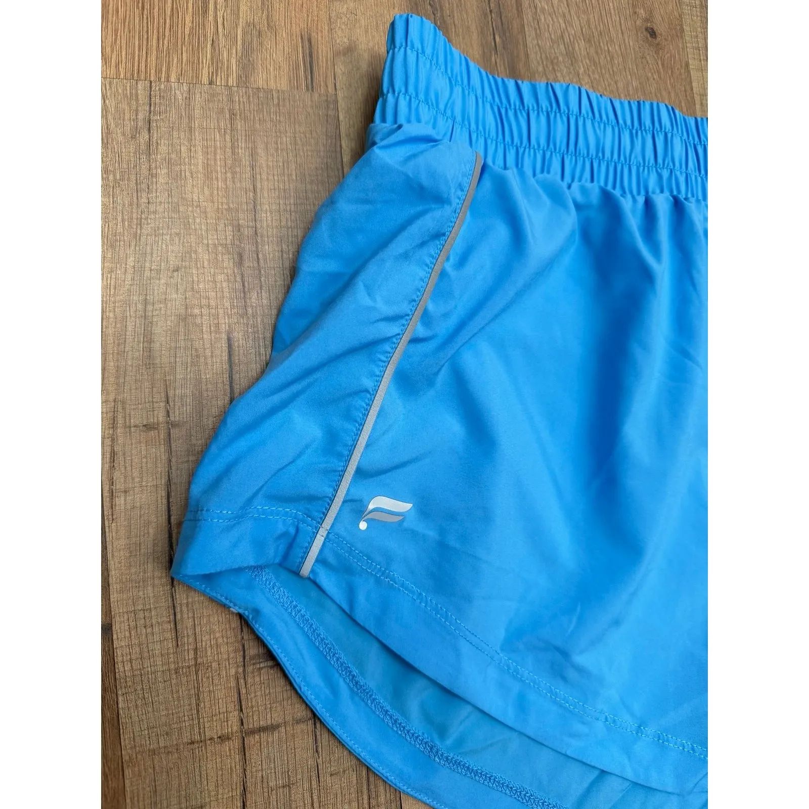 Fabletics Blue Running Shorts Women's M Lined Athletic Quick-Dry Split Hem - Image 3