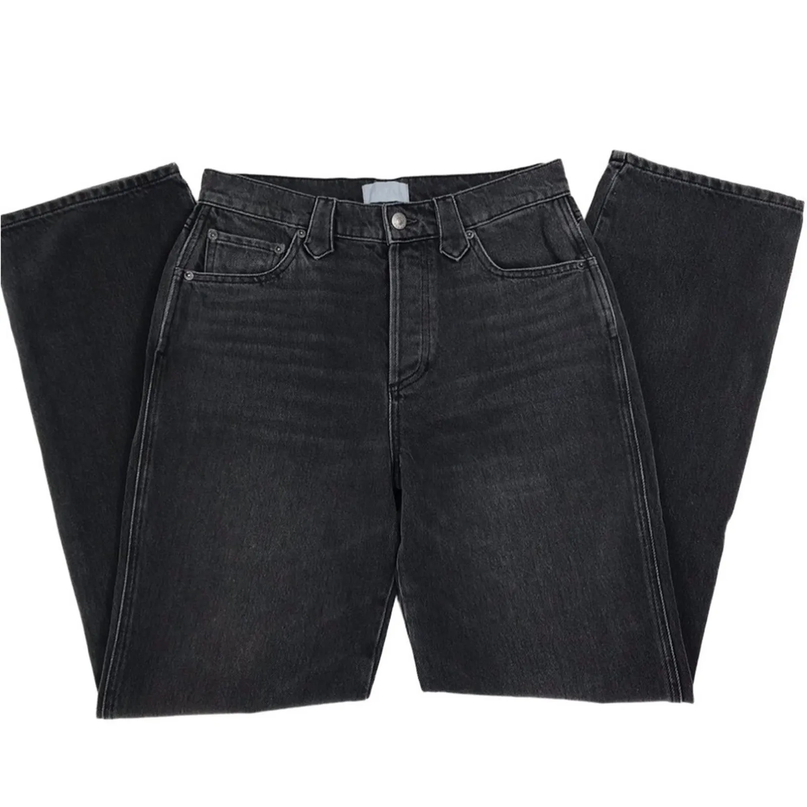 BOYISH Straight Jean Women Sz 27 Odyssey Black High Rise Gorpcore Grunge Retro - Image 5