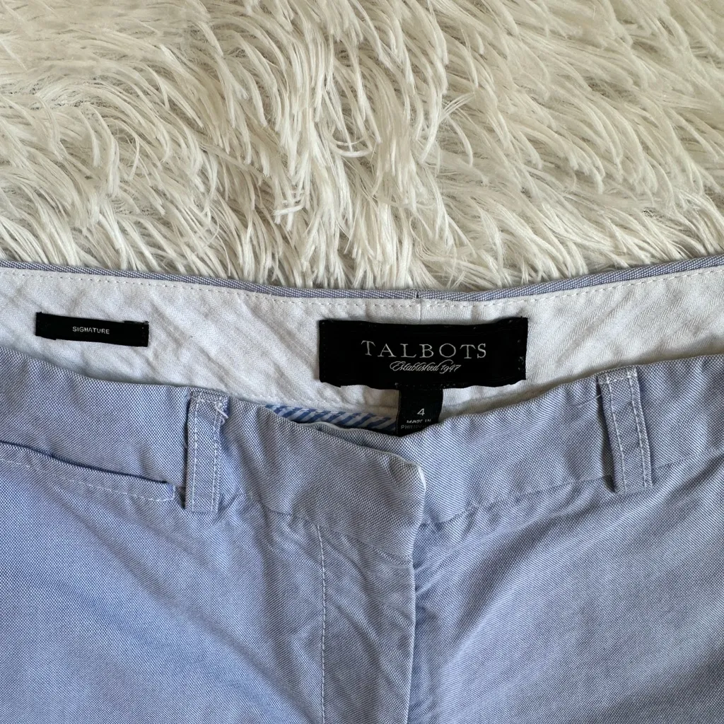 Talbots Women's Soft Blue Bermudas - Image 2