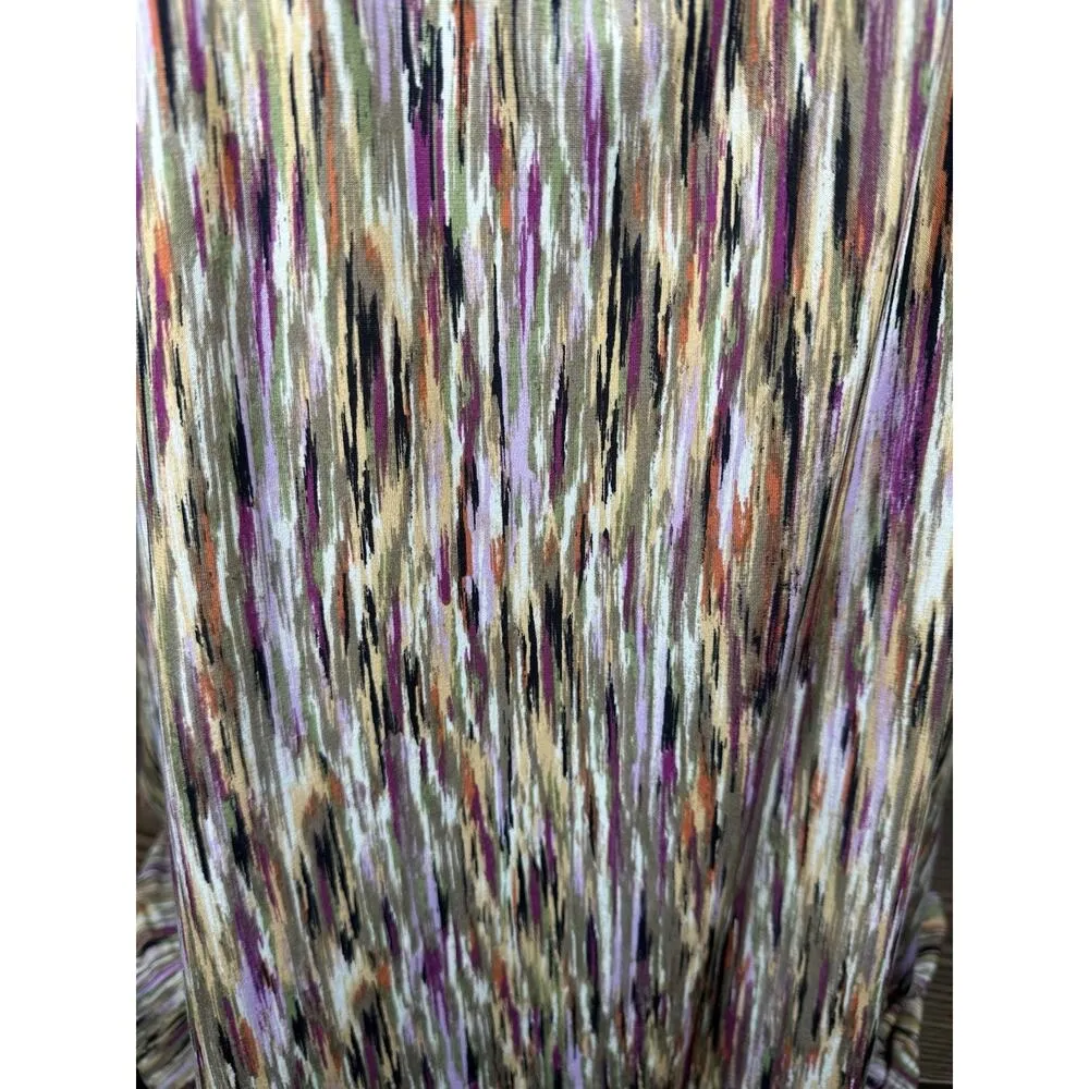 Just My Size Top 2X Easy Dressing Top Blouse Shirt Abstract Print Cool Fabric - Image 9