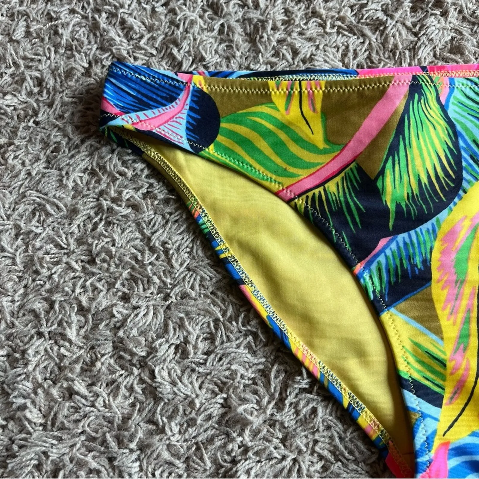 Aerie Multi Colored Patterned Swim Bikini Bottoms Size Small - Image 8