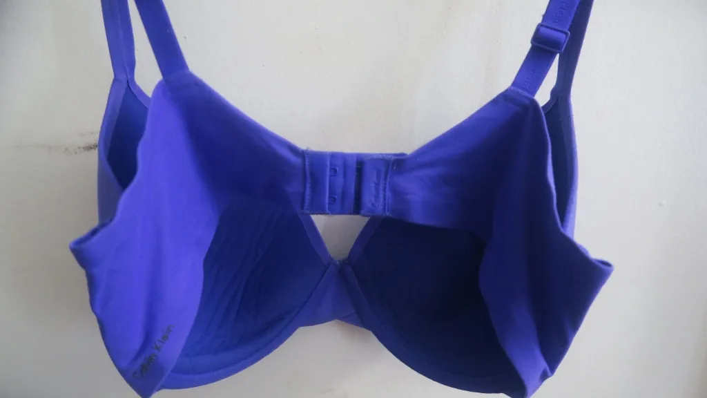Calvin Klein solid simple basic plain bra intimates lingerie in purple size 34D. - Image 6