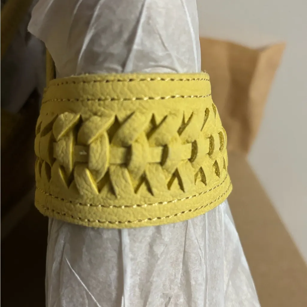 Gentle Souls by Kenneth Cole Women's  Two-Band Braid Heeled Sandal - Image 7