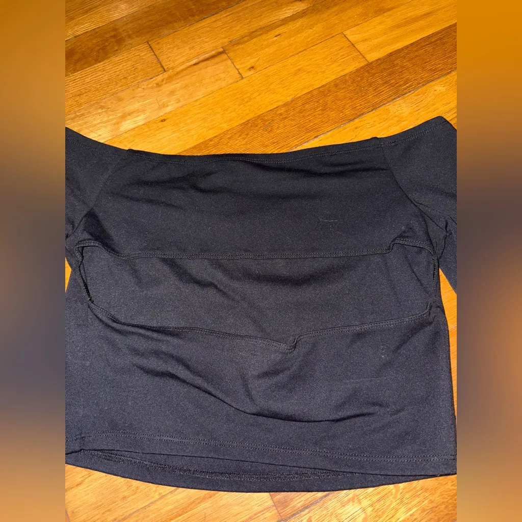 garage off the shoulder open back long sleeve top - Image 3