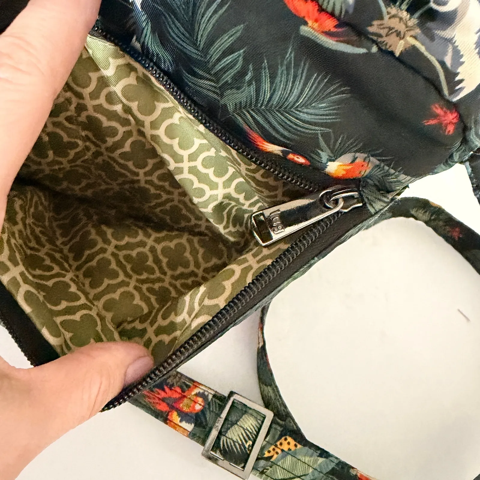 LUG Ranger Crossbody Bag Wildlife Tropical Jungle Animals Safari Black Nylon - Image 12