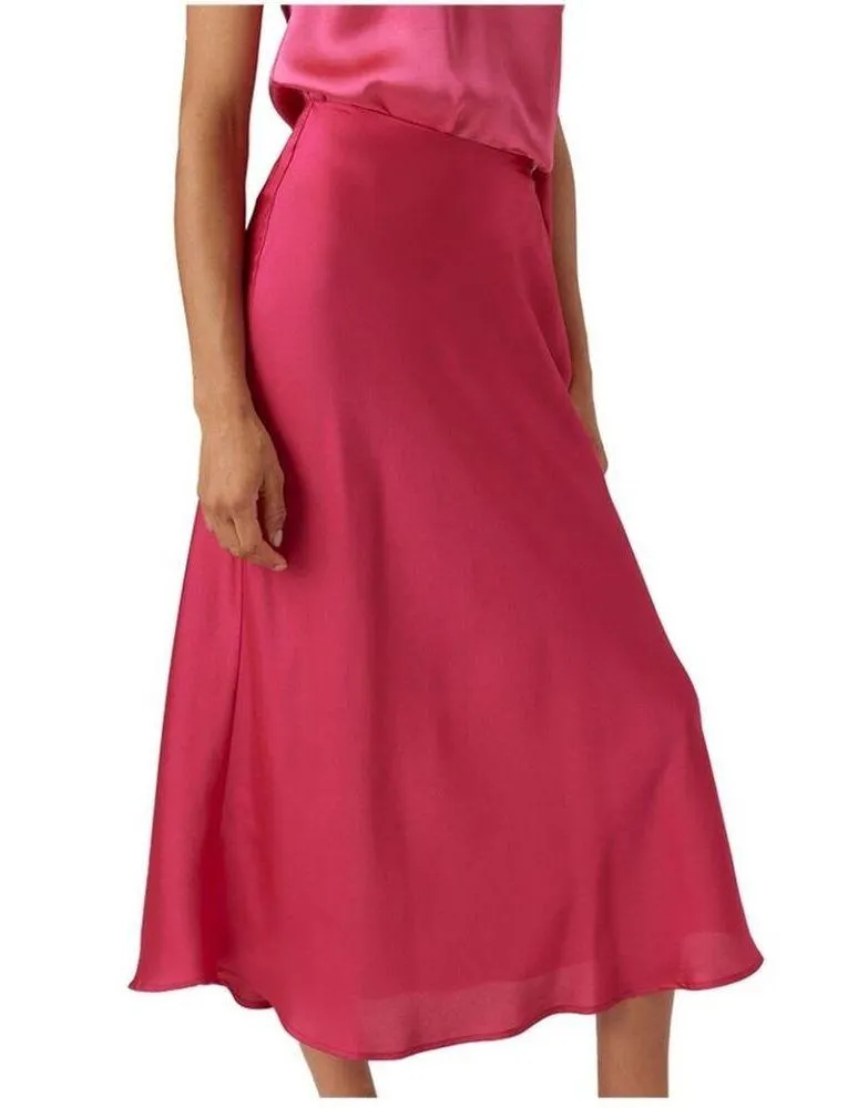 Vero Moda Pink Heart Oli 7/8 High Waist Long Slip Skirt size Medium - Image 6