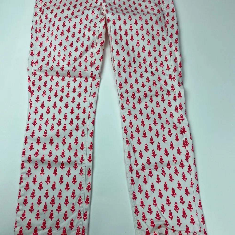 J Crew Cropped Matchstick Thistle Print Pants Size 27 - Image 3