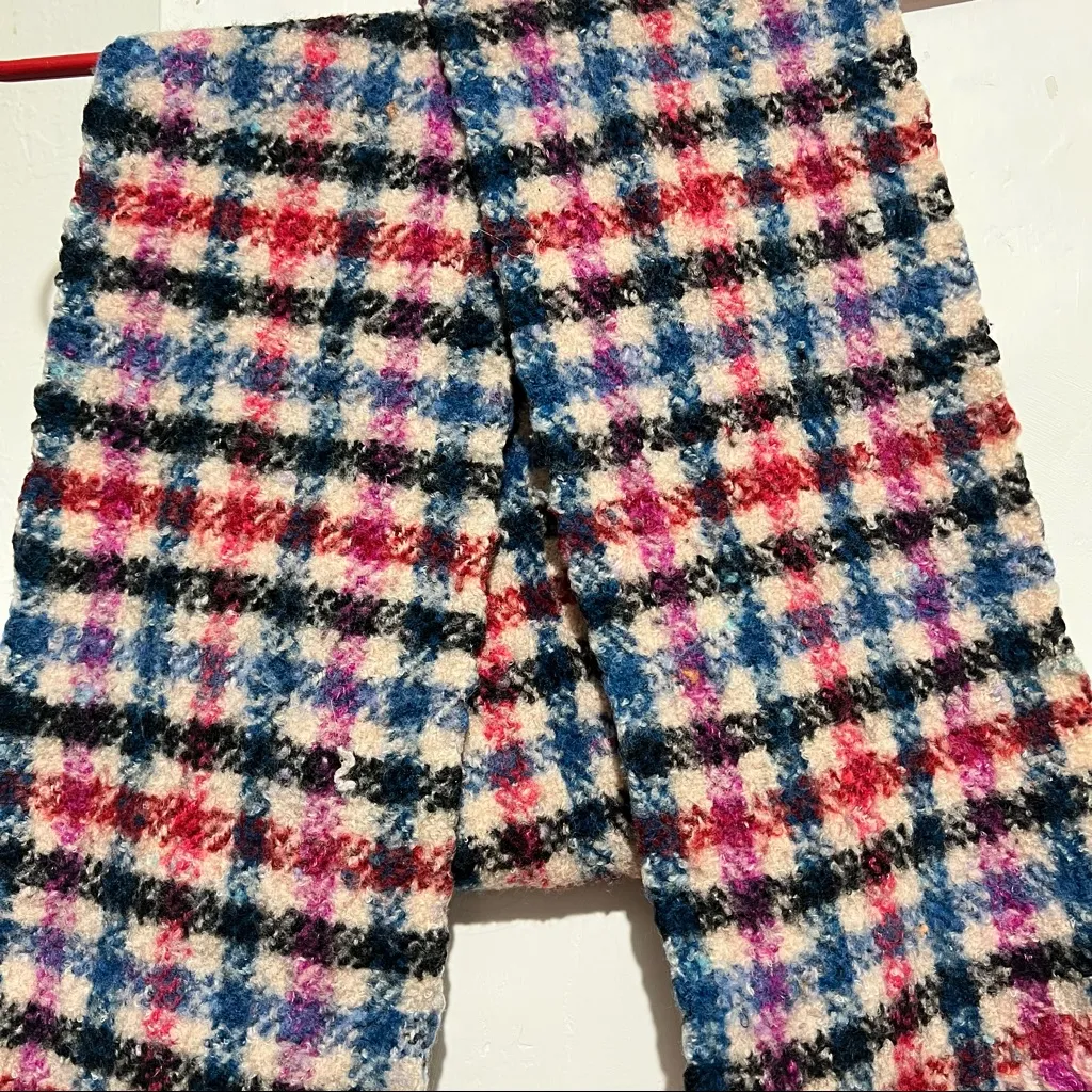 Merino wool plaid scarf :Box002: - Image 4