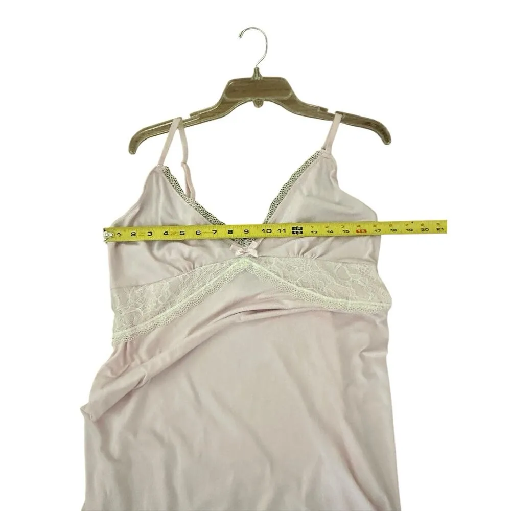 Nanette Lepore Women's Pink Lace Nightgown Slip Chemise Size 1X - Image 4
