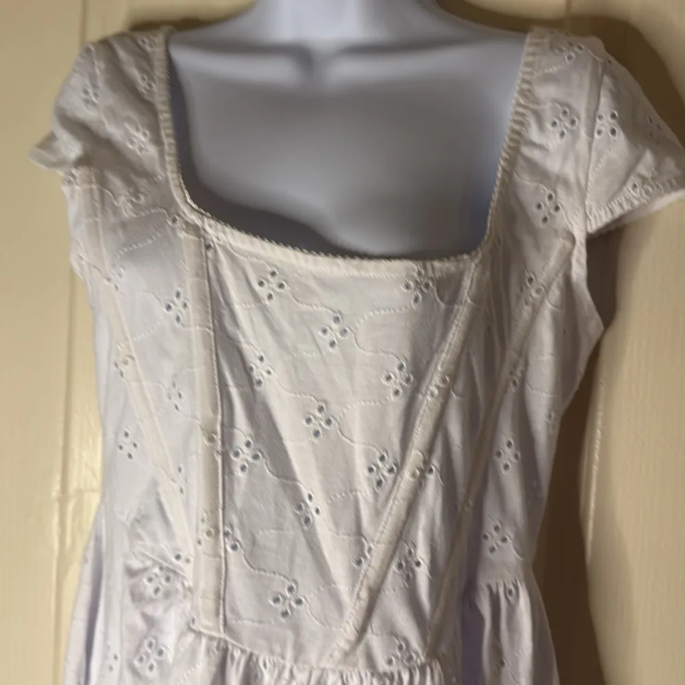 ASOS DESIGN eyelet corset mini dress in white - Image 6