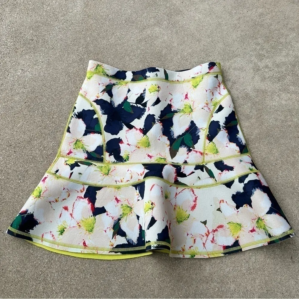 J. Crew Womens Surf Skirt In Cove Floral Scuba 2 - Image 8