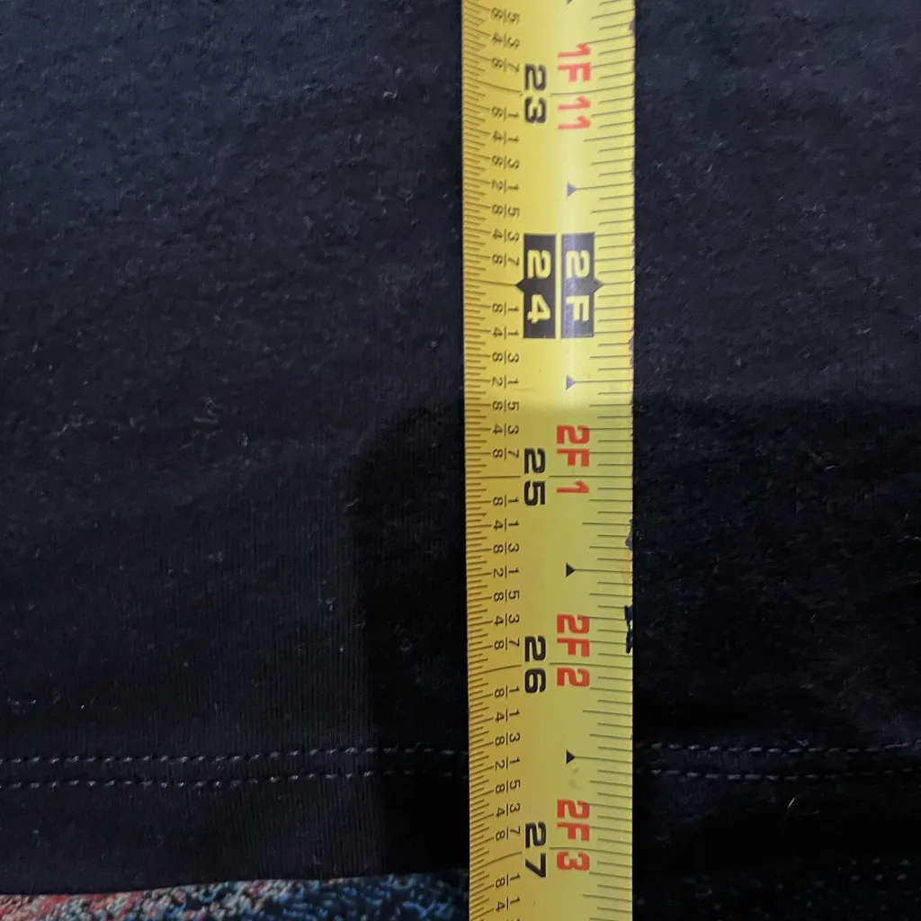 Bella Canvas Black Fitted Short Sleeve T-Shirt Classic SZ L Airlume Jersey - Image 8