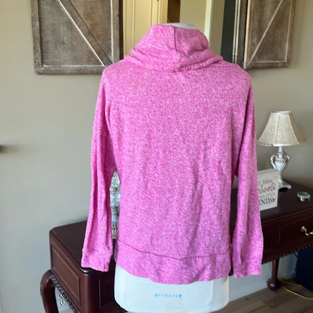 Pullover Pink Drape Neck PM Womens Long Sleeve - Image 8