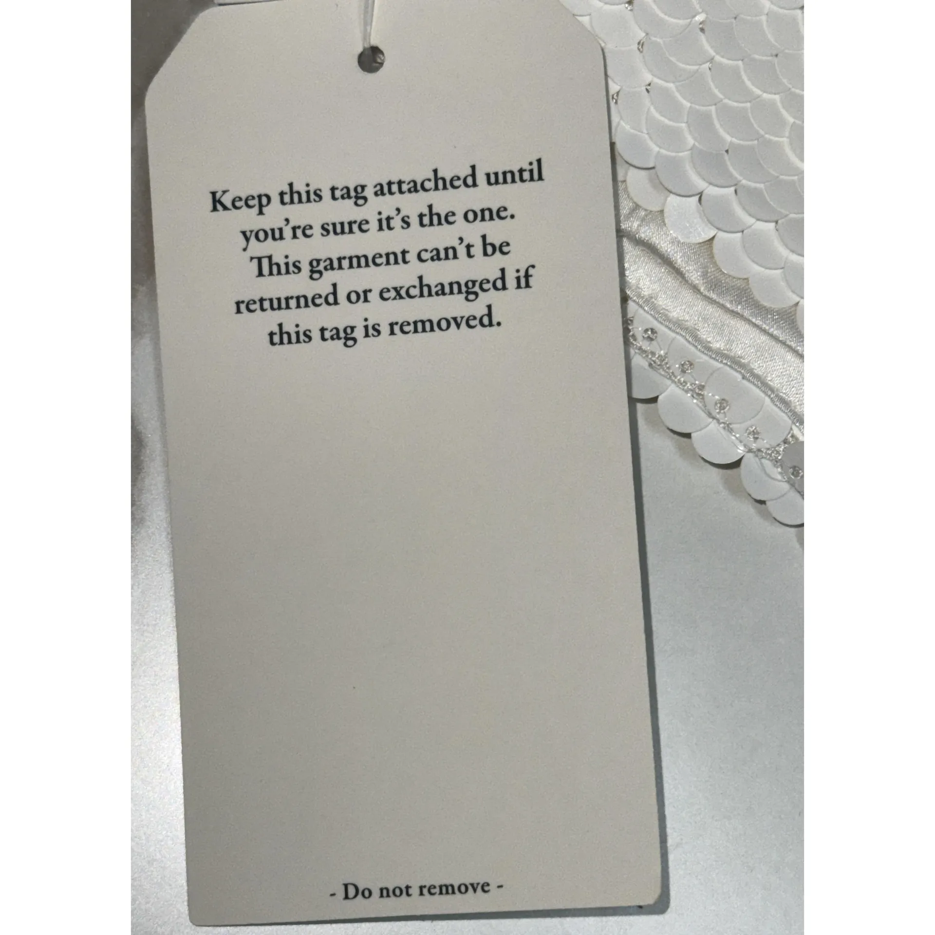 NWT Abercrombie & Fitch White Sequin Spaghetti Strap Mini Dress Womens Size XXS - Image 8