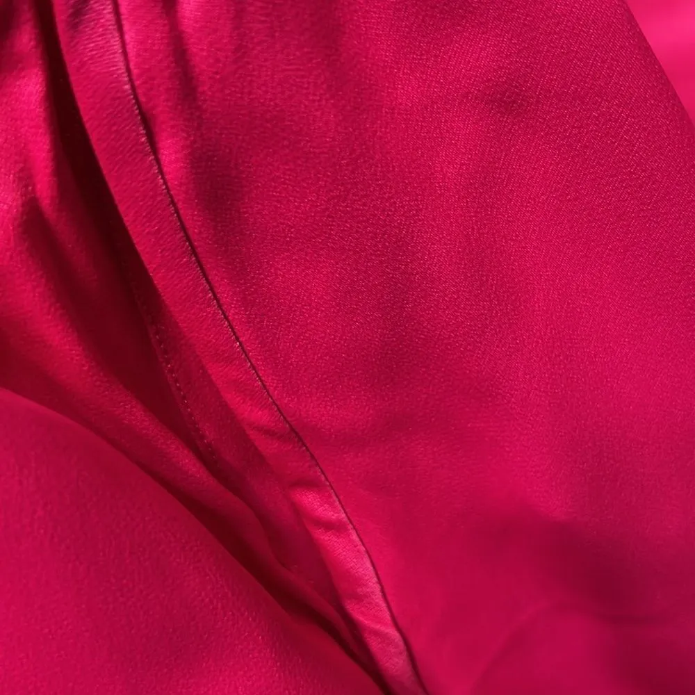 Zara Satin Effect Fuschia Pink Pants Set(Size Medium) - Image 8