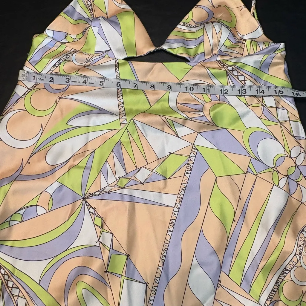 Zara Multicolor Cutout Backless Side Zip Dress size L - Image 12