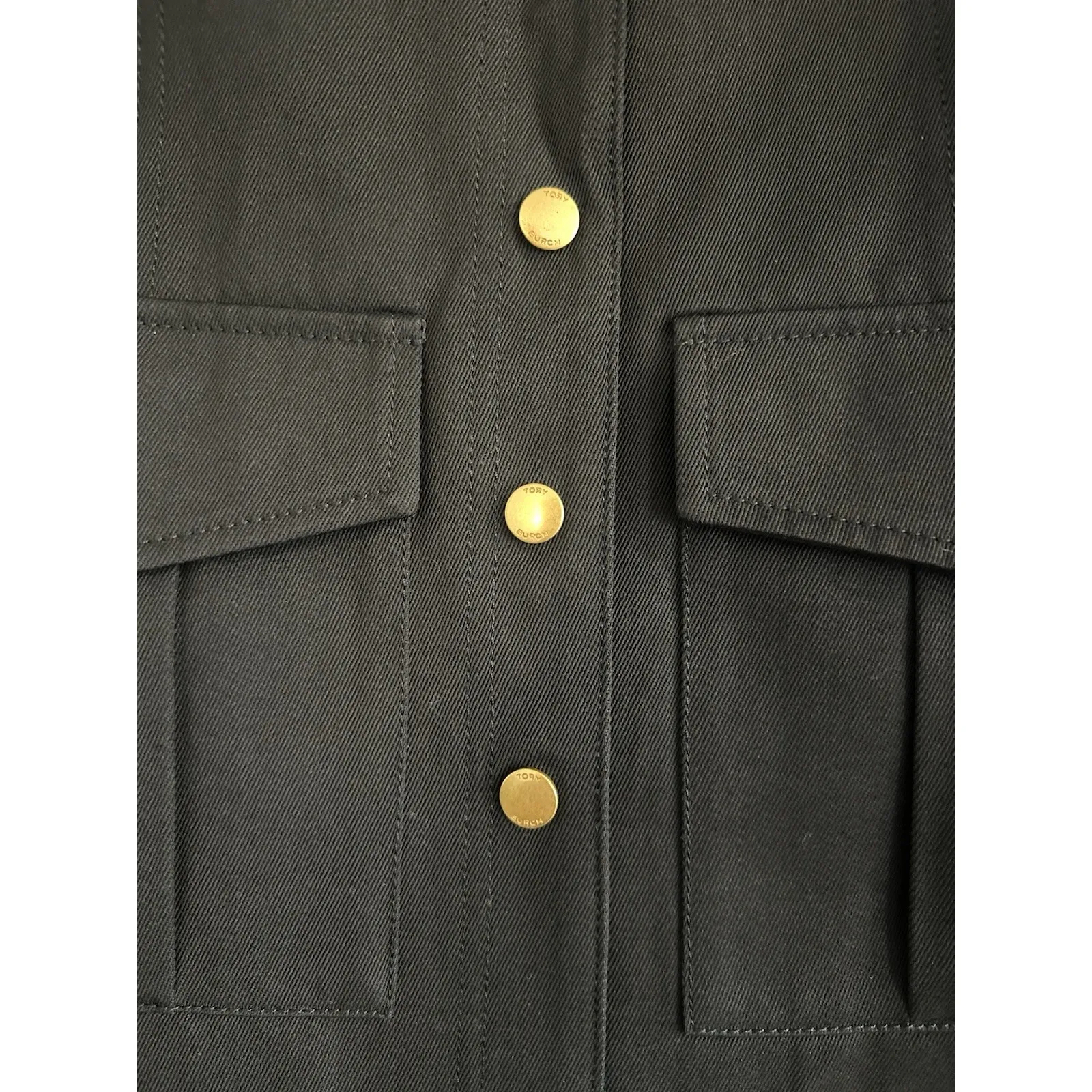 Tory Burch $598  Sergeant Wool Black Pepper Jacket size 2‎ - Image 10