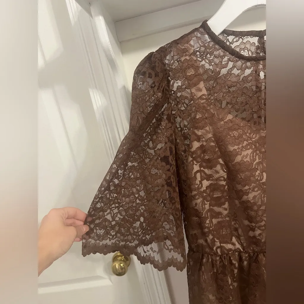 Vintage JCPenny Gown Brown Size 14 - Image 2