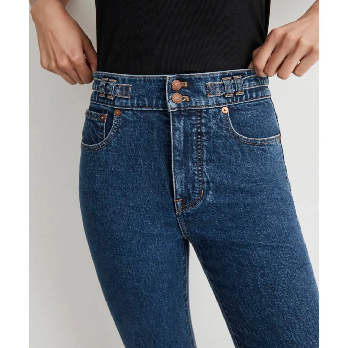 Madewell The Perfect Vintage Flare Jean in Bright Dark Indigo Wash - Size - 26 - Image 3