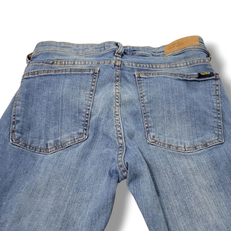 Pull & Bear  Jeans Size 2 W27"xL27.5" Skinny Jeans Stretch Distressed Blue Denim Pants - Image 5