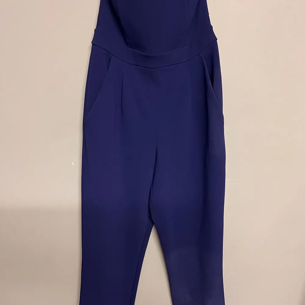 Express Formal Women’s Blue Jumpsuit
Elegant Blue Strapless Jumpsuit - Image 4