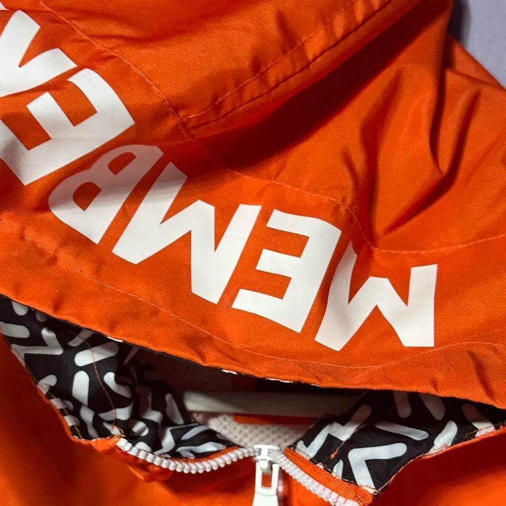 Rare Print Members Only Windbreaker Old School Vibe Medium EUC Unisex - Image 12