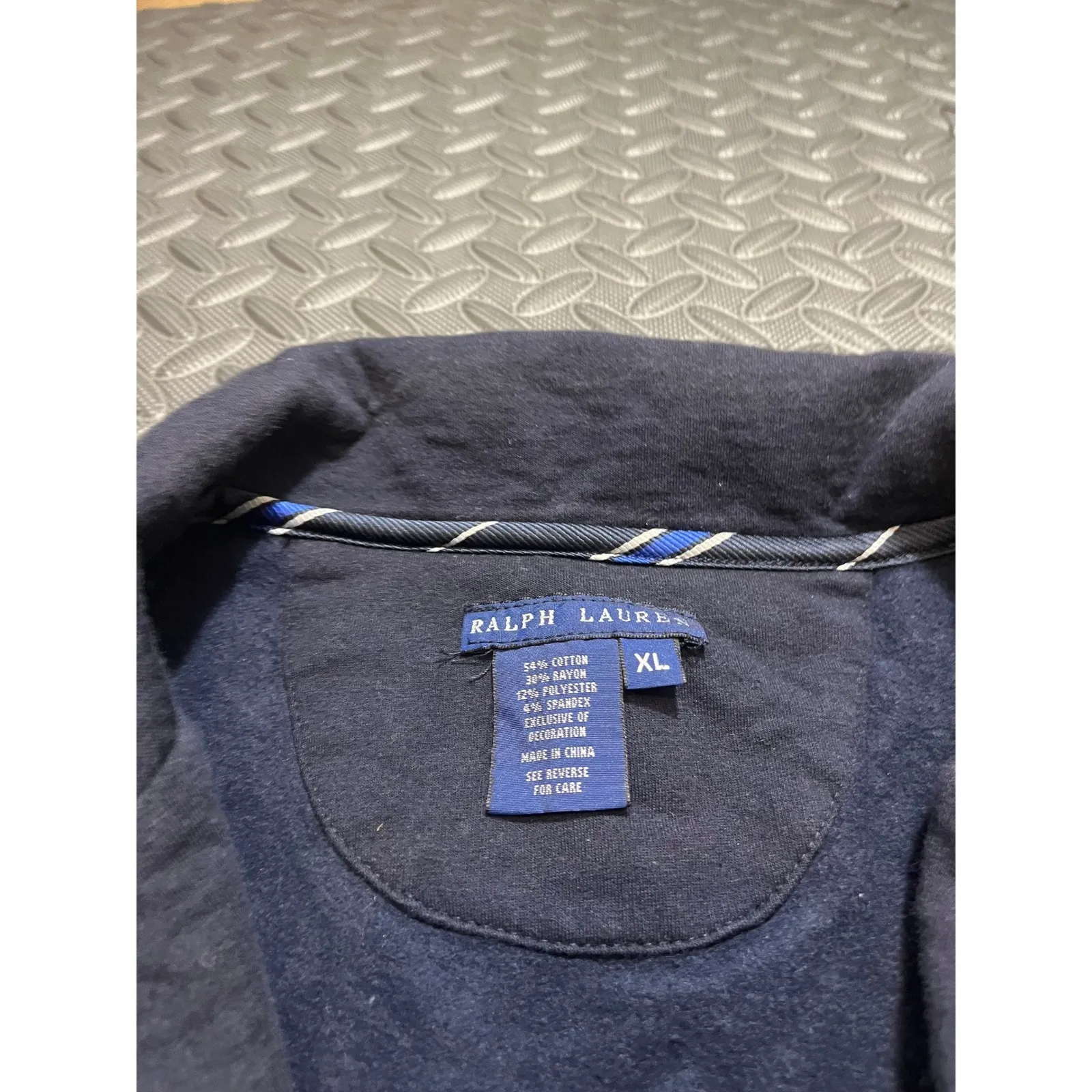 Ralph Lauren Navy Blue Embroidered Crest Blazer Jacket Preppy Crown Womens XL - Image 4