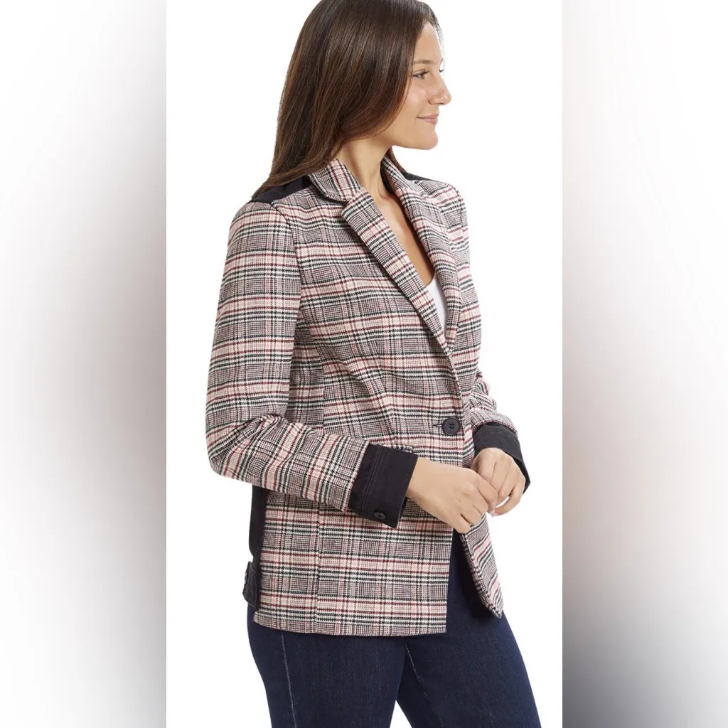 Ella Moss Multicolor Plaid Blazer - Image 3