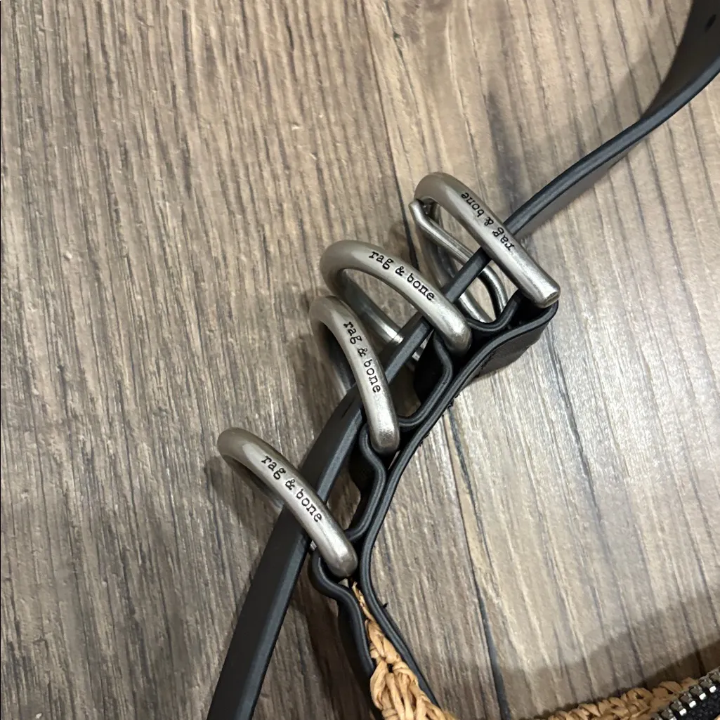 Rag and Bone Mercer Medium Straw Hobo Bag - Image 5