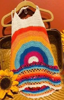 Rainbow Crocheted Top✌️NWT - Image 2