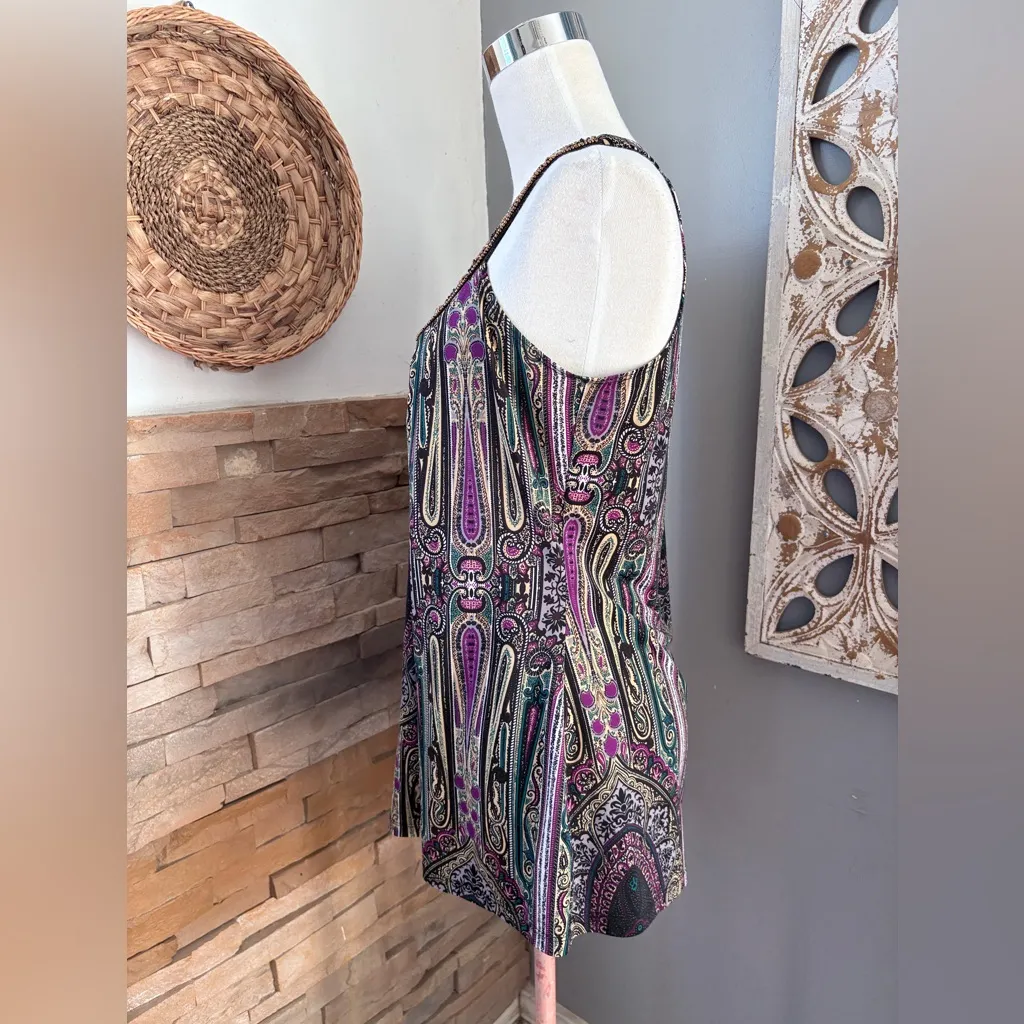 Studio Y Multicolor Paisley Tank Top - Image 2