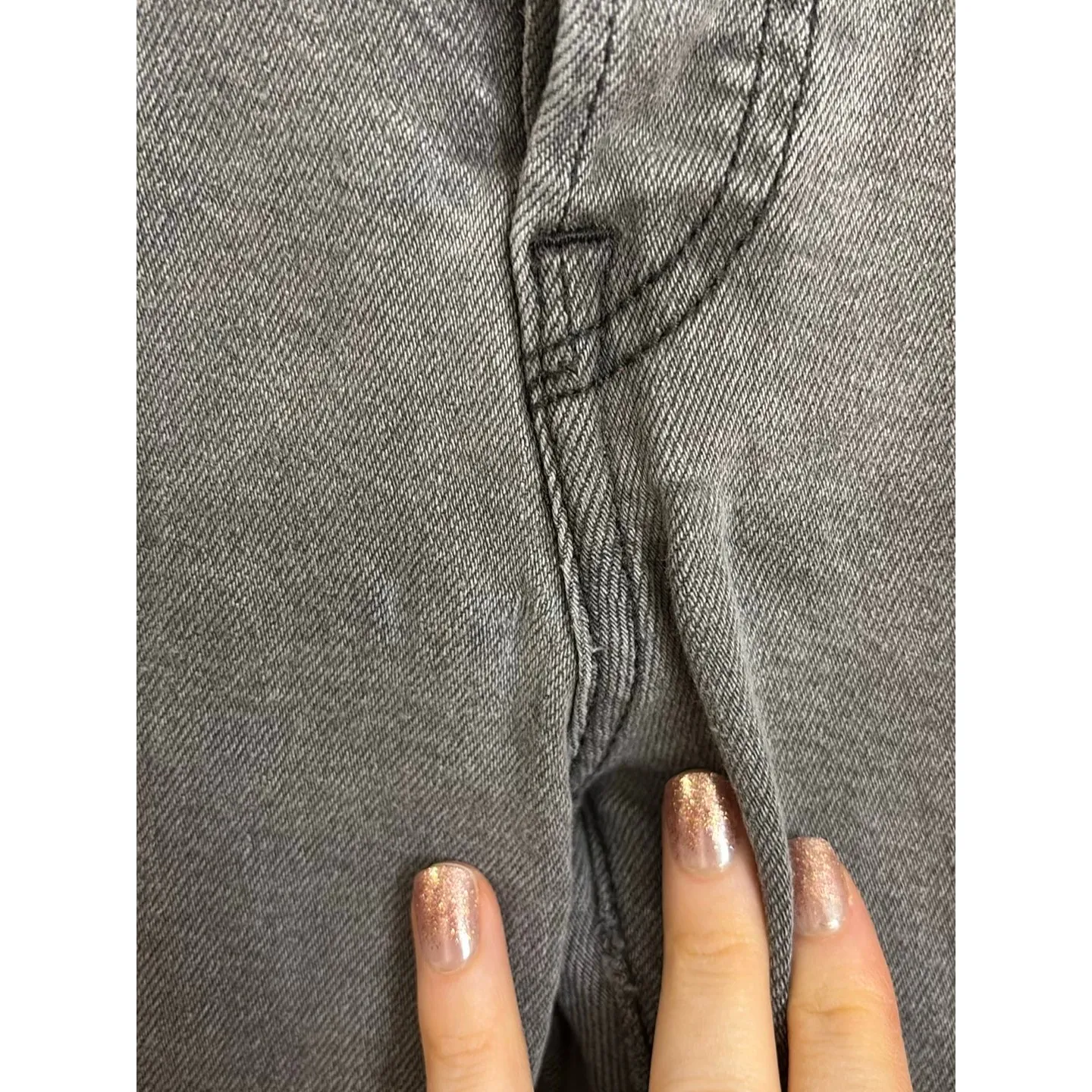 Levi's Wedgie Jeans Womens 28 Gray Cosmic Comet Straight High Rise Button Fly - Image 4