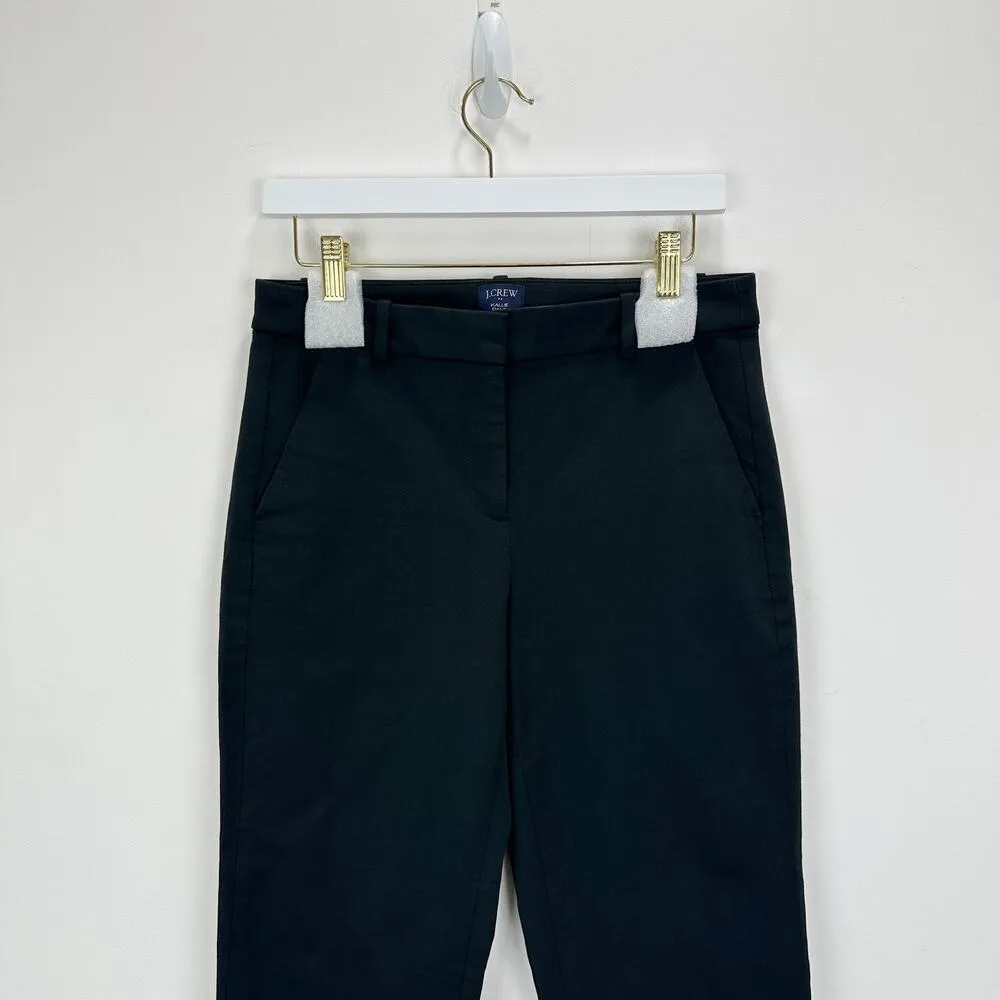 NEW J.Crew Petite Kallie Straight Leg Pant Black Stretch Cotton Blend US 8 - Image 6