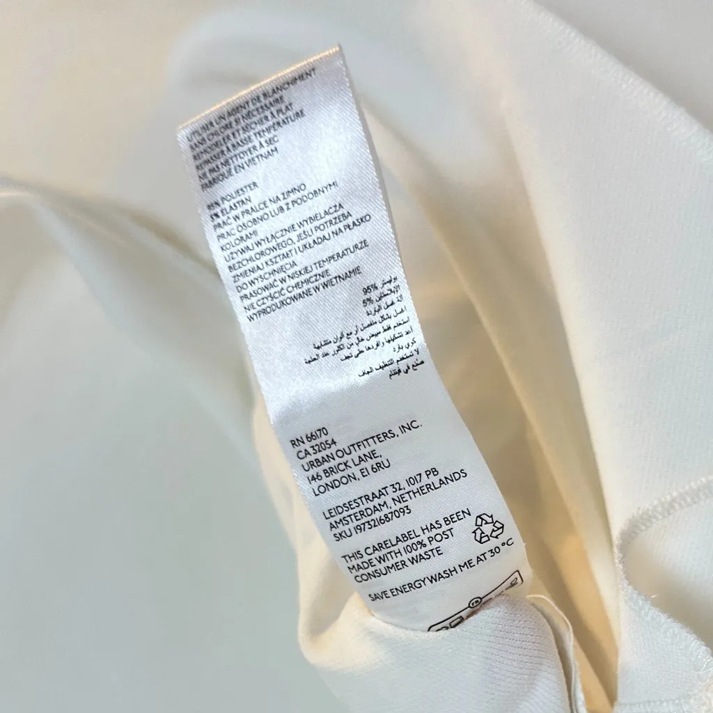 BDG Urban Outfitters Y2k Asymmetrical Tube in White Size Small - Image 6