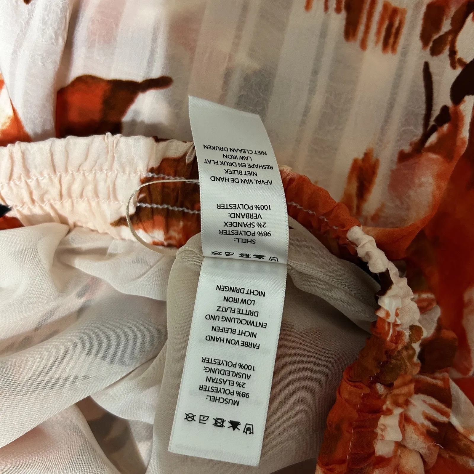 Sincerely Jules Maxi Skirt Womens L Boho Tiered Drawstring Floral Cottagecore - Image 7