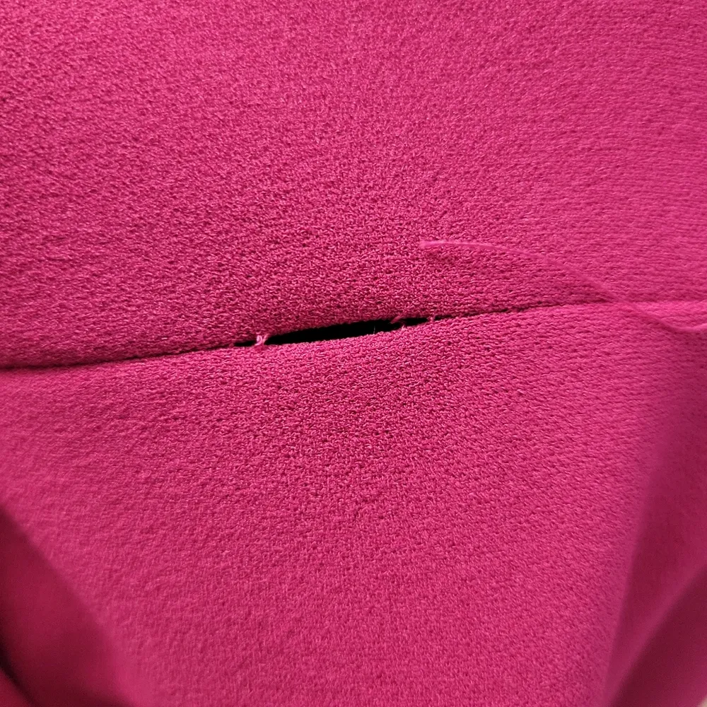 Betsey Johnson Short Sleeve Stretch Crepe Dress with Cherry Lining Pink … - Image 16