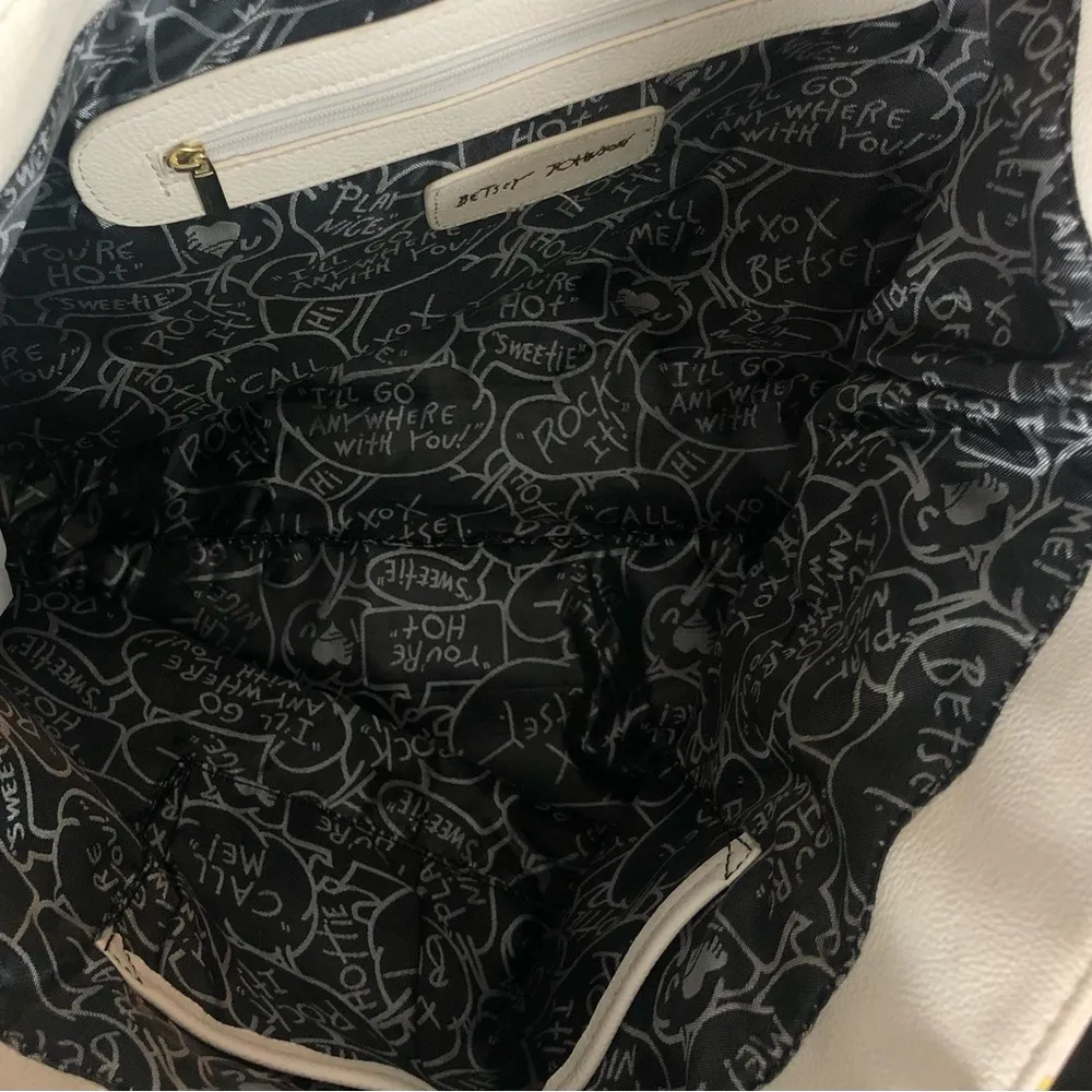 Betsey Johnson Spring Florals Large Double Handle Bag Big Bows Colorful 17X12” - Image 13