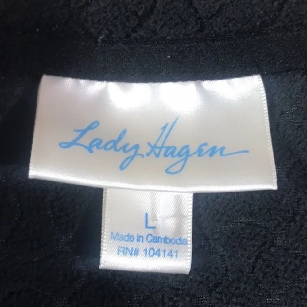 Lady Hagen Black Quarter ZIp Fleece Pullover Long Sleeve Jacket - Image 8