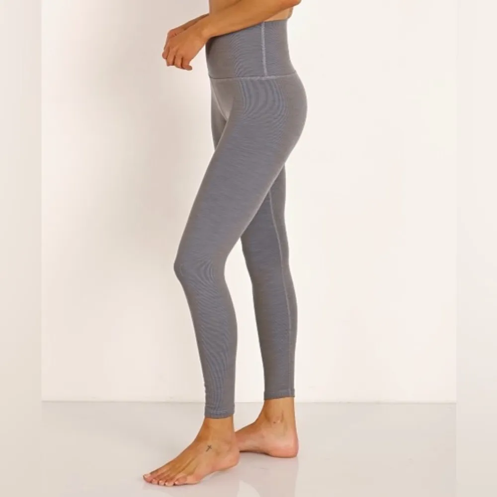 Ribbed Leggings Heather Gray Size Small - Image 2