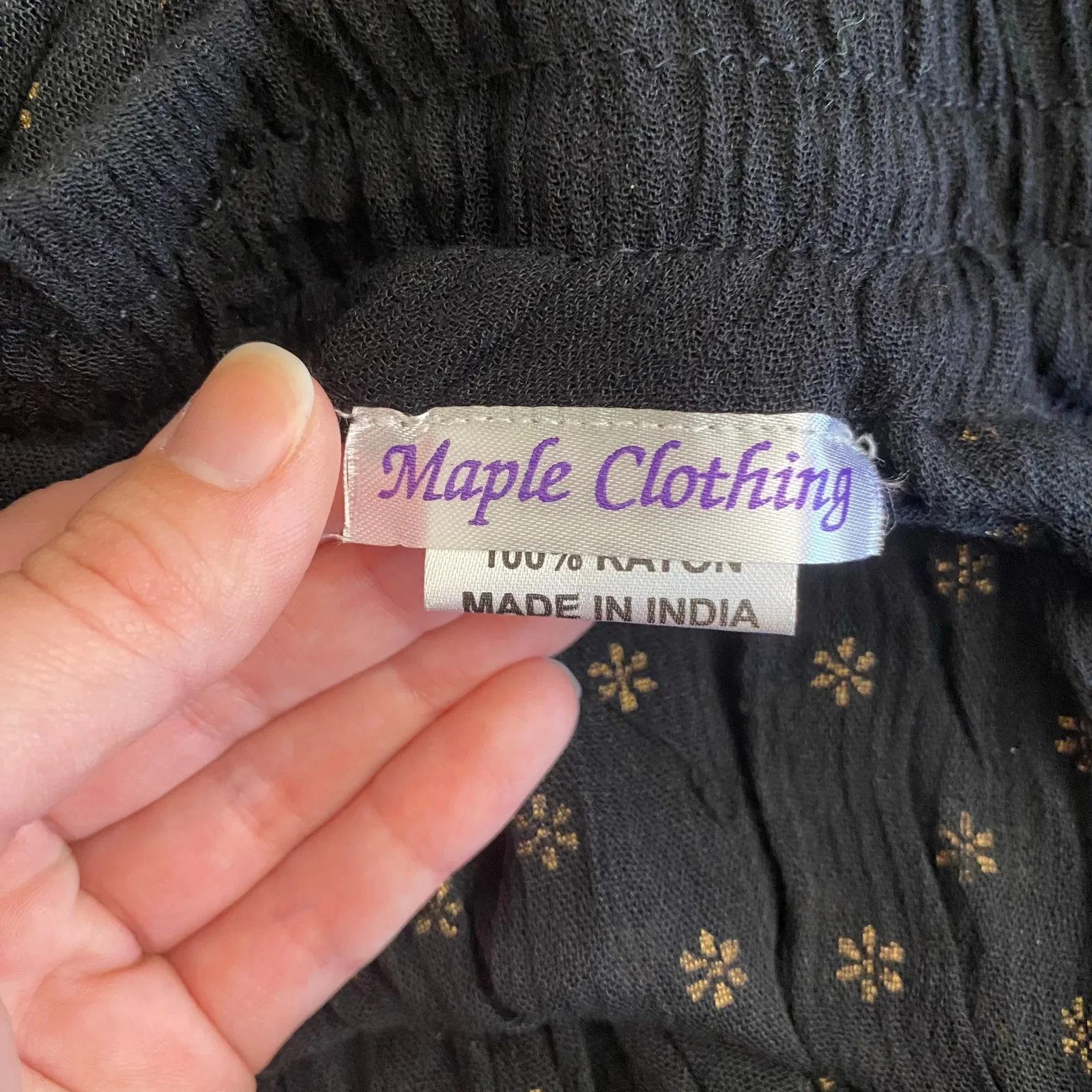 Maple Clothing‎ Sequined Long Ankle Length Skirt Womens One Size Multicolor Black - Image 2