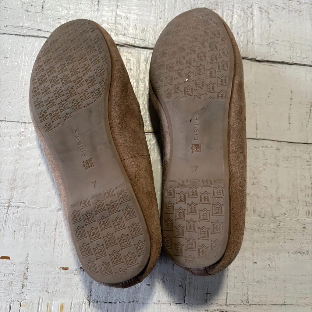 Birdies the Starling Loafer size 7 Taupe Beige Tan Suede Slip On Flats - Image 7